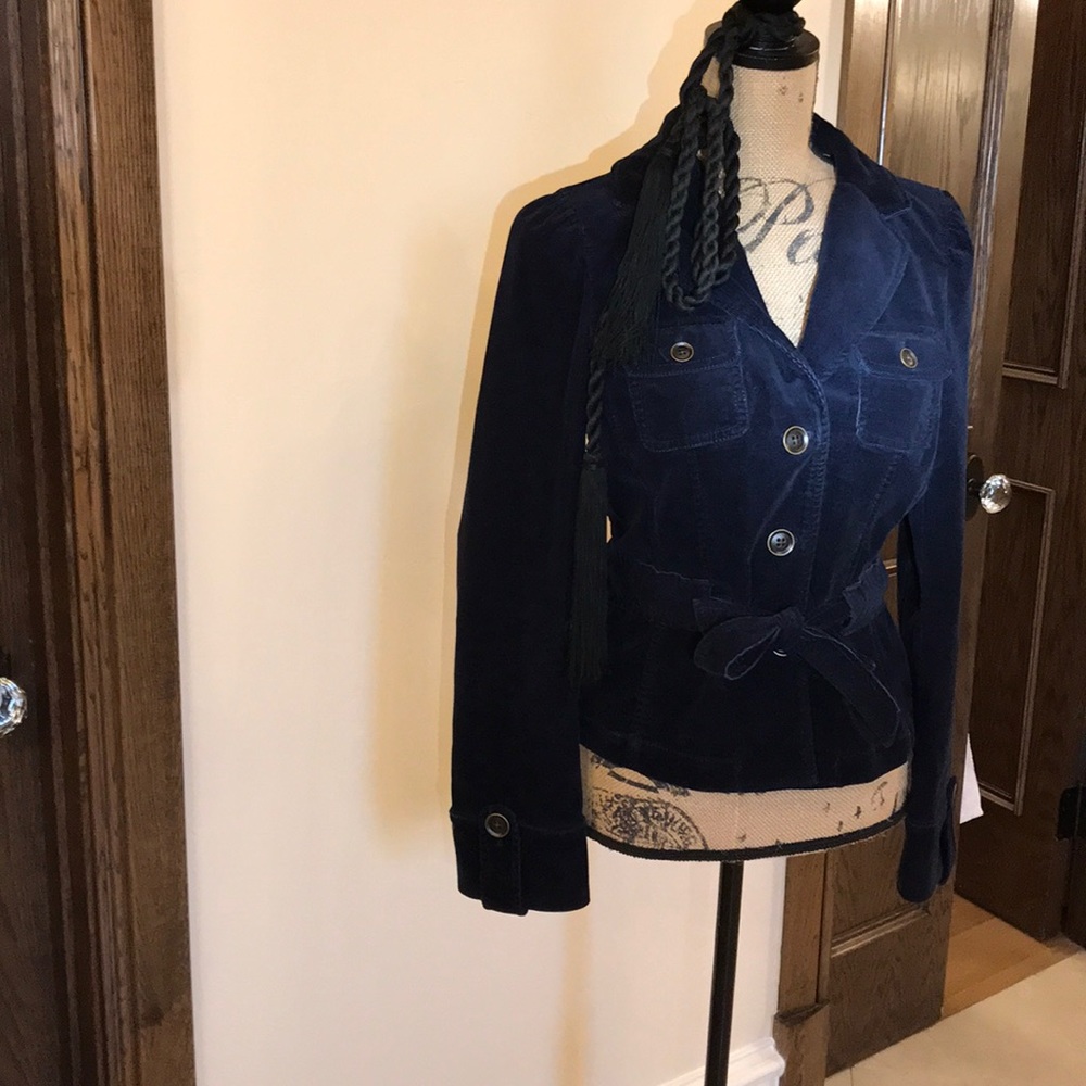 Ann Taylor Loft corduroy Jacket, Dark Blue size 6